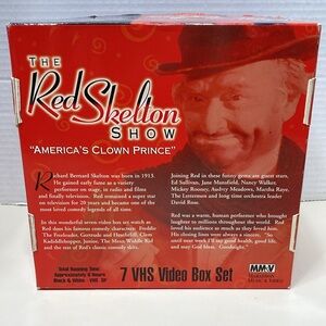 The Red Skelton Show “America’s Clown Prince” Video Box Set 7 VHS Black &White